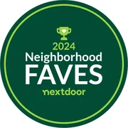 Nextdoor 2024 Neighborhood Faves winner badge